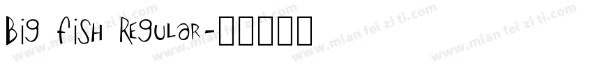 Big Fish Regular字体转换